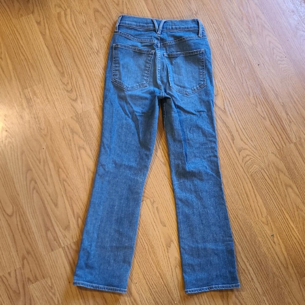 VERONICA BEARD JEANS CARLY KICK FLARE HIGH RISE SUPER-STRETCH DENIM CROPPED 25 - Picture 5 of 8